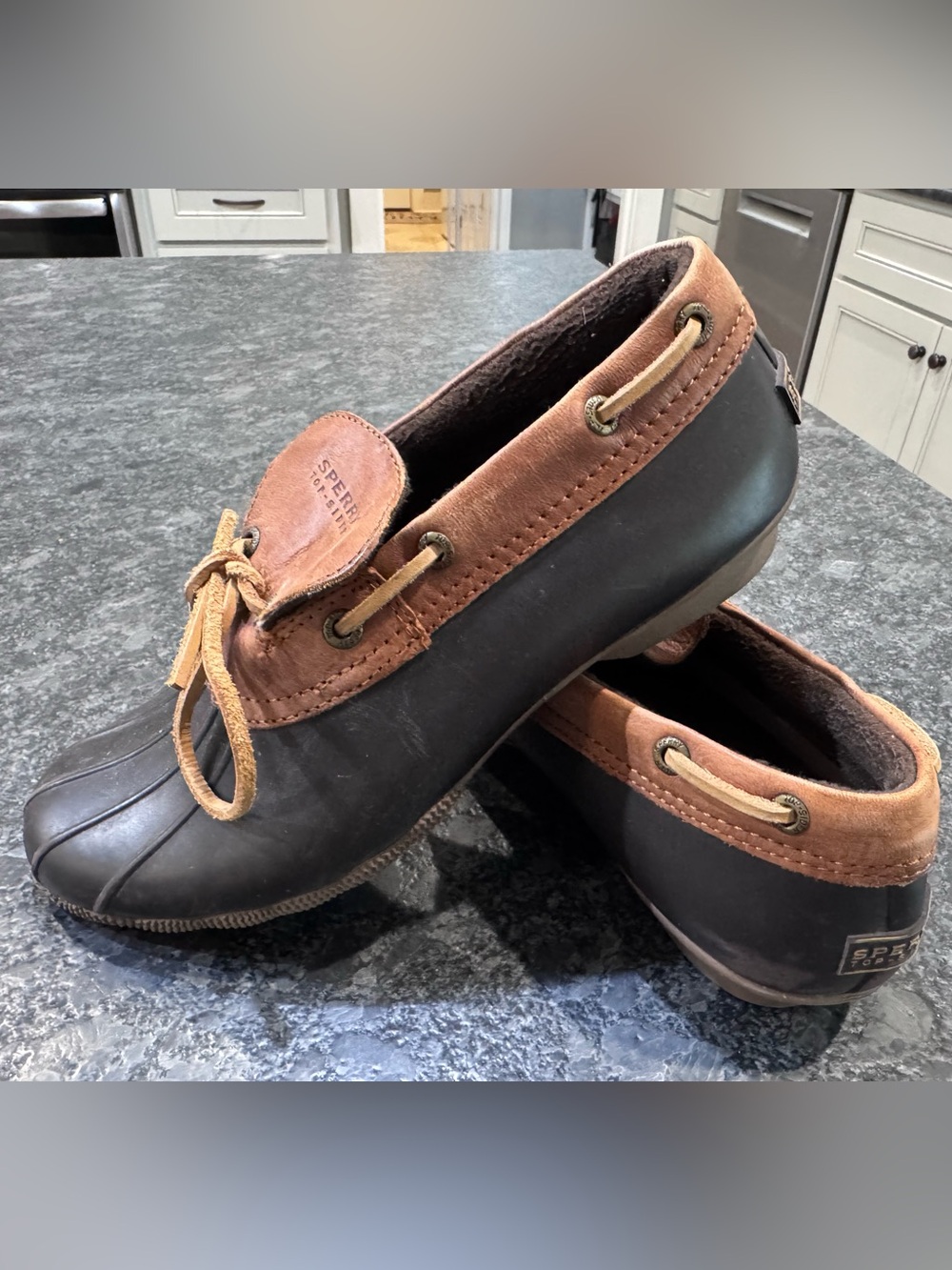 Sperry Women’s Brown and Black Duck Shoe - Waterproof Comfort